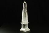 Polished Clear Quartz Obelisk - Madagascar #378870-1